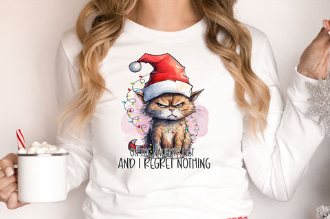 On the naughty list and i regret nothing png design Sublimation Regulrcrative 