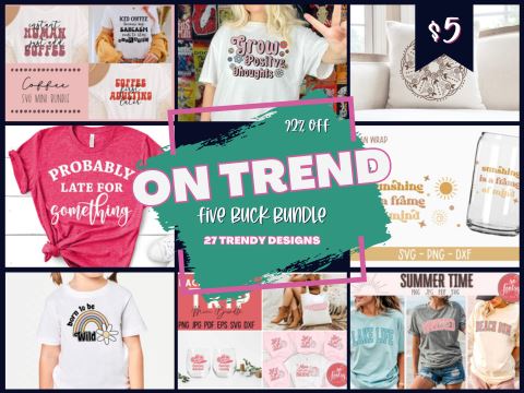 On Trend Five Buck Bundle Bundle So Fontsy Design Shop 