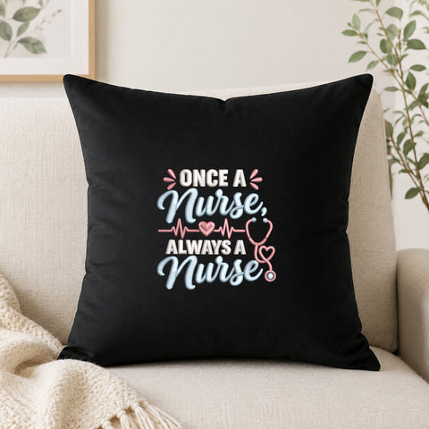 Once a Nurse Always a Nurse Embroidery Design – Nurse Stethoscope Heart Machine Embroidery File Embroidery/Applique DESIGNS PatternFeed8 