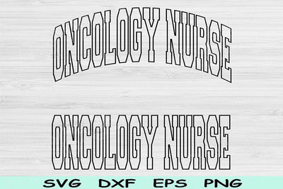 Oncology Nurse Svg Cut Files, Oncology Nurse Png, Cancer Nurse Svg Files For Cricut, Nurse Shirt Svg Wave Text Sublimation Digital Designs SVG TiffsCraftyCreations 