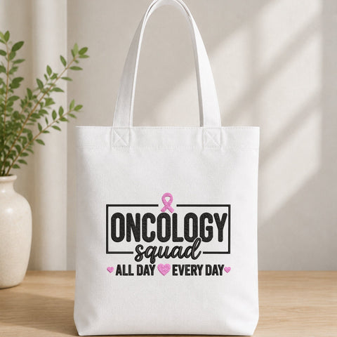 Oncology Squad Embroidery Design – Breast Cancer Awareness Pink Ribbon Machine Embroidery File Embroidery/Applique DESIGNS PatternFeed8 