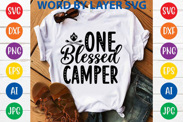 One Blessed Camper SVG DESIGN SVG Rafiqul20606 