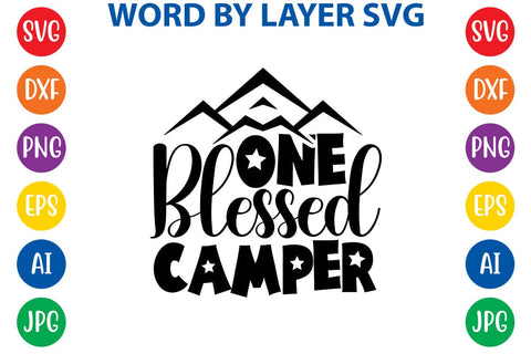 One Blessed Camper SVG DESIGN SVG Rafiqul20606 