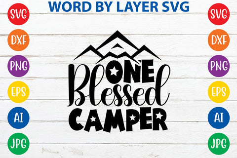 One Blessed Camper SVG DESIGN SVG Rafiqul20606 