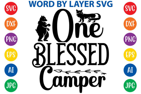 One Blessed Camper SVG DESIGN SVG Rafiqul20606 
