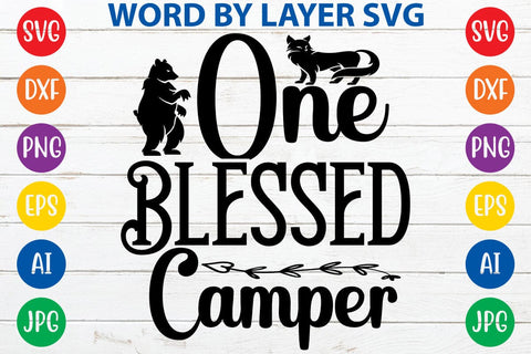 One Blessed Camper SVG DESIGN SVG Rafiqul20606 