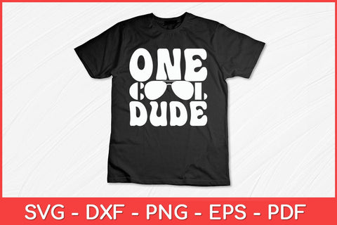 One Cool Dude Birthday Boy Cool Sunglasses Funny Svg File SVG artprintfile 