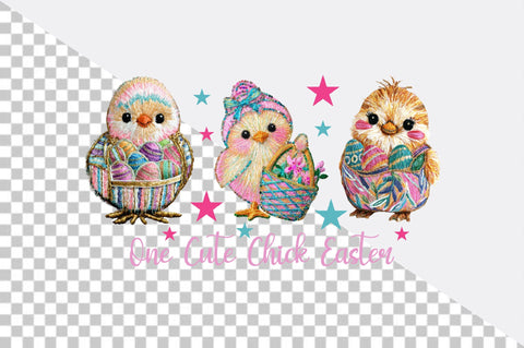 One Cute Chick Easter Sublimation SVGArt 