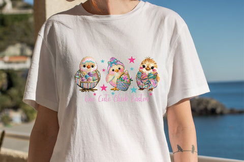 One Cute Chick Easter Sublimation SVGArt 