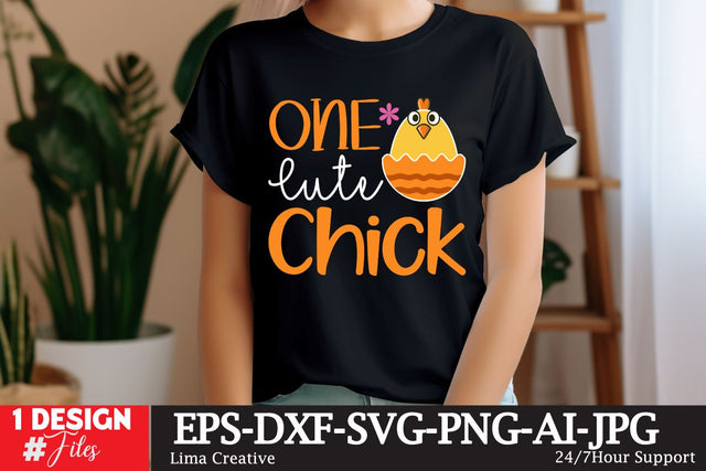 One Cute Chick SVG CUt File, EAster SVG DEsign SVG Insomnia Std 