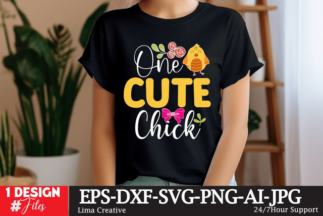 One Cute Chick SVG Cut File EAster SVG DEsign SVG Insomnia Std 