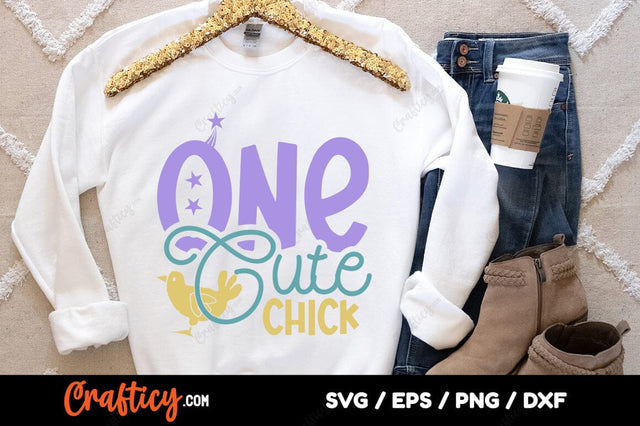 One cute chick SVG Design SVG Designangry 