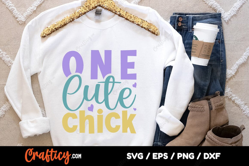 One cute chick SVG Design SVG Designangry 