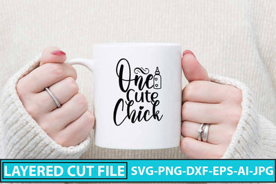 One Cute Chick SVG Design SVG Syaman 