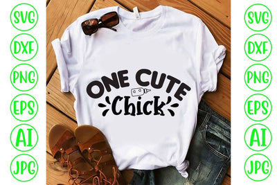 One Cute Chick SVG Design SVG Syaman 