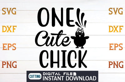 One Cute Chick svg SVG designer krishna 