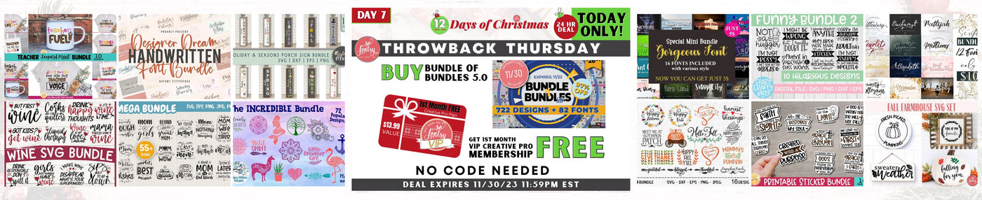 One Day Only Throwback! Bundle of Bundles 5.0