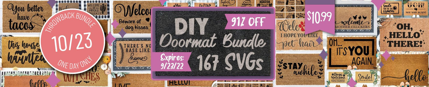One Day Throwback! DIY Doormat Bundle