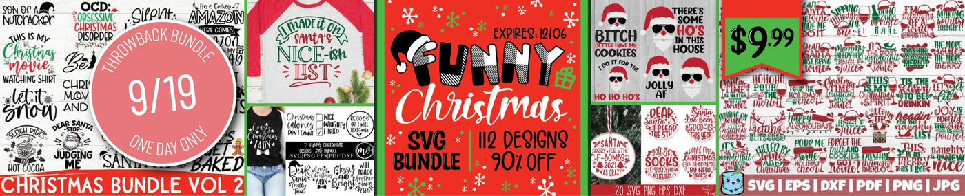 One Day Throwback! Funny Christmas Design Bundle
