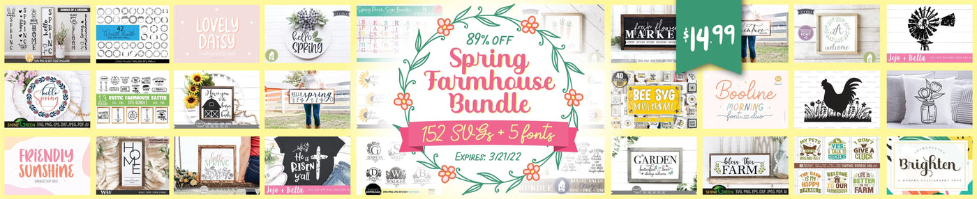One Day Throwback! Spring Farmhouse Bundle
