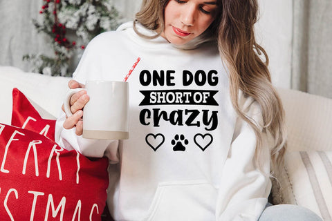 One dog short of crazy SVG Angelina750 
