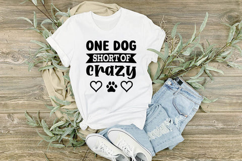 One dog short of crazy SVG Angelina750 