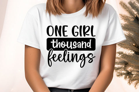One girl thousand feelings SVG Design SVG Designangry 