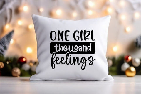 One girl thousand feelings SVG Design SVG Designangry 
