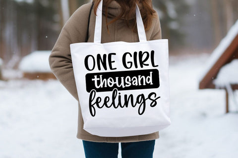 One girl thousand feelings SVG Design SVG Designangry 