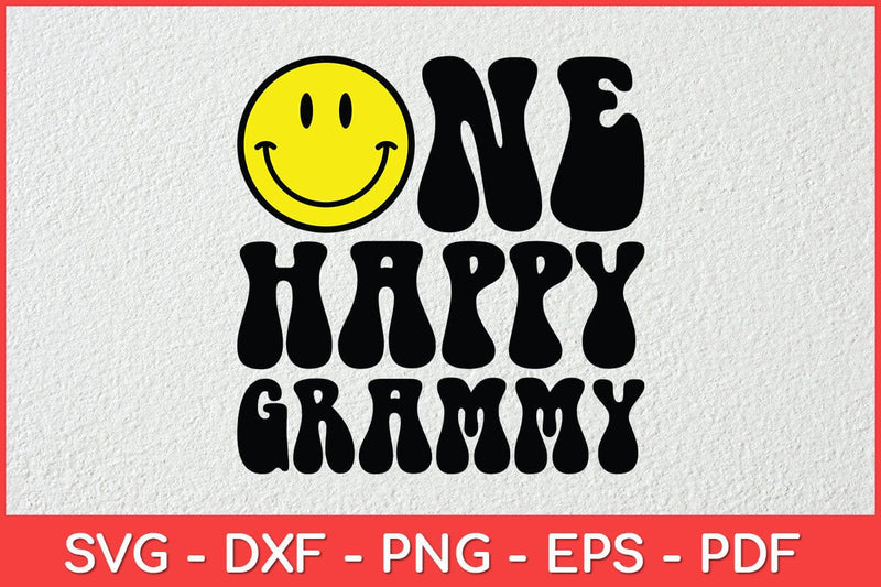 One Happy Dude 1st Birthday One Cool Grammy Svg File SVG artprintfile 
