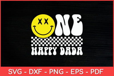 One Happy Dude Dada 1st Birthday Svg File SVG artprintfile 