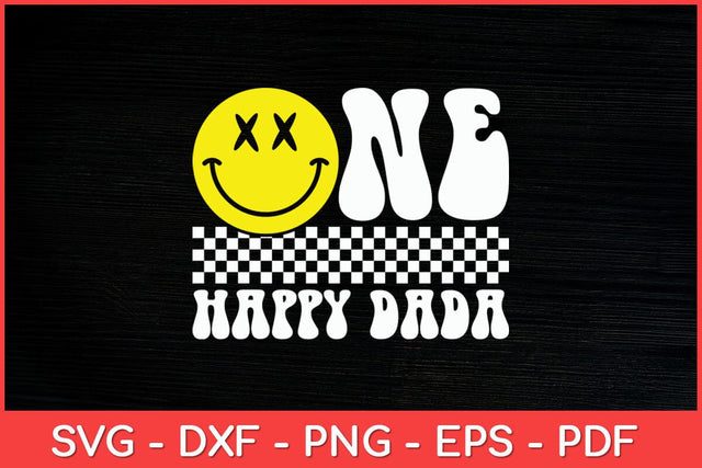 One Happy Dude Dada 1st Birthday Svg File SVG artprintfile 