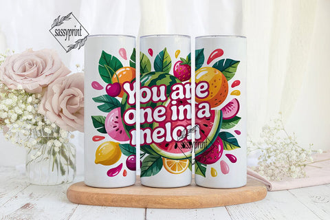 One in a Melon 20oz Tumbler Wrap Sublimation sassyprint 