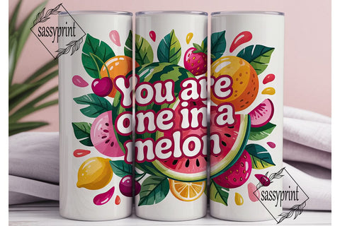 One in a Melon 20oz Tumbler Wrap Sublimation sassyprint 