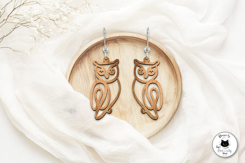 One Line Animal Earrings Laser Cut Bundle SVG Ivy's Creativity House 