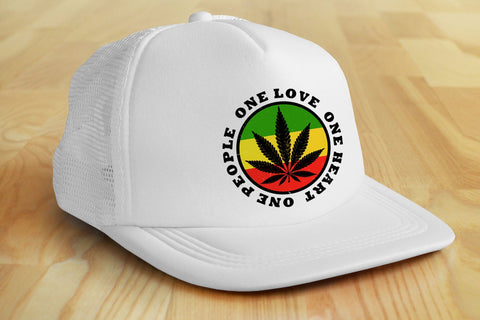 One Love One Heart One People Rasta Colors Cannabis Weed Png Sublimation Karma Genie Graphics 