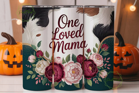 One Loved Mama 20oz Tumbler Wrap Sublimation PixelChick 