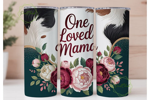 One Loved Mama 20oz Tumbler Wrap Sublimation PixelChick 