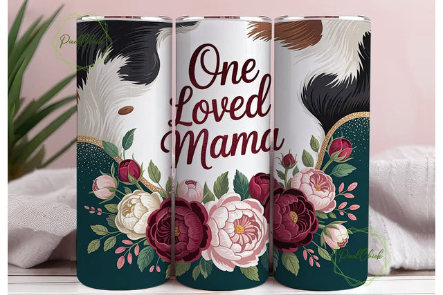 One Loved Mama 20oz Tumbler Wrap Sublimation PixelChick 