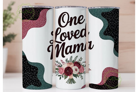 One Loved Mama 20oz Tumbler Wrap Sublimation PixelChick 
