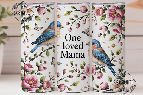 One Loved Mama 20oz Tumbler Wrap Sublimation sassyprint 