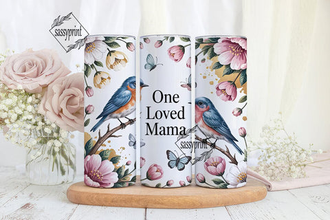One Loved Mama 20oz Tumbler Wrap Sublimation sassyprint 