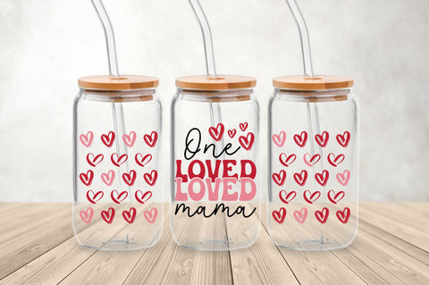 One loved mama Can Glass Wrap svg Design SVG Regulrcrative 