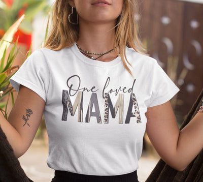 One Loved Mama Leopard PNG Sublimation So Fontsy VIP Design Shop 