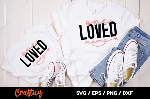 One loved mama & mini SVG Design SVG Designangry 