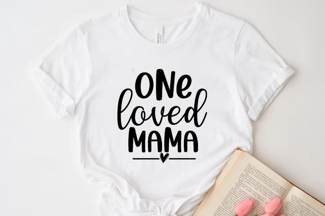 One loved mama, Mom T-shirt SVG FiveStarCrafting 