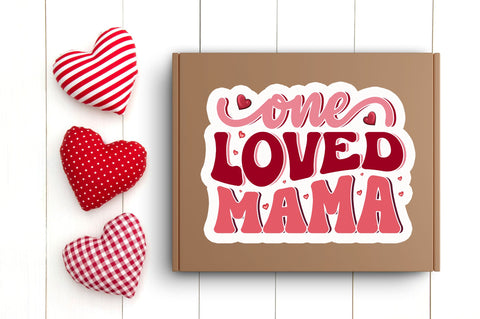 One loved mama PNG Sticker Sublimation Regulrcrative 