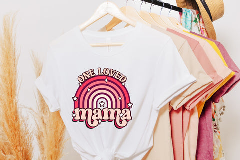 One Loved Mama - Retro Valentines Sublimation Sublimation CraftLabSVG 