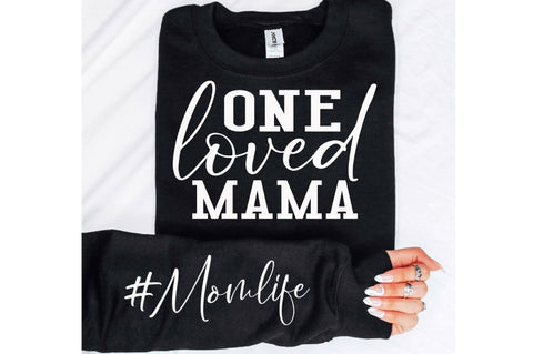 One Loved Mama Sleeve SVG Design SVG Regulrcrative 