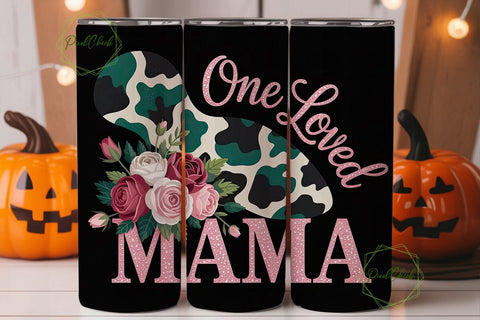 One Loved Mama Tumbler Wrap Sublimation PixelChick 